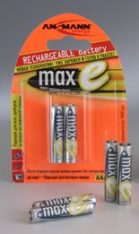 Аккумулятор ANSMANN maxE Ni-MH 800мАч AAA 5030982/02 ― Интернет-магазин ElitonShop.ru